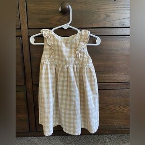 H&M ruffle sleeve gingham dress